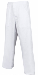 Lékařské/kuchařské kalhoty pánské bílé