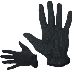 Bavlněné rukavice s terčíky BUSTARD černé