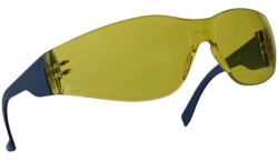 Žluté ochranné brýle bez obrouček.