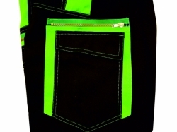 ZASPO kalhoty lacl vz.306 krátké  černo-zelené 