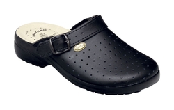 Dámské pantofle SANTÉ GF516 perforované s uzavřenou špičkou černé (35-40)