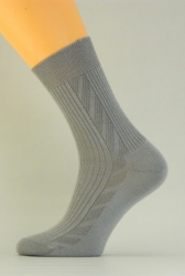 BENET Bavlněné pánské ponožky světle šedé P001