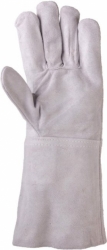 Svářečské rukavice MEL šedé 15cm manžeta