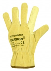 Zateplené celokožené rukavice HILTON WINTER