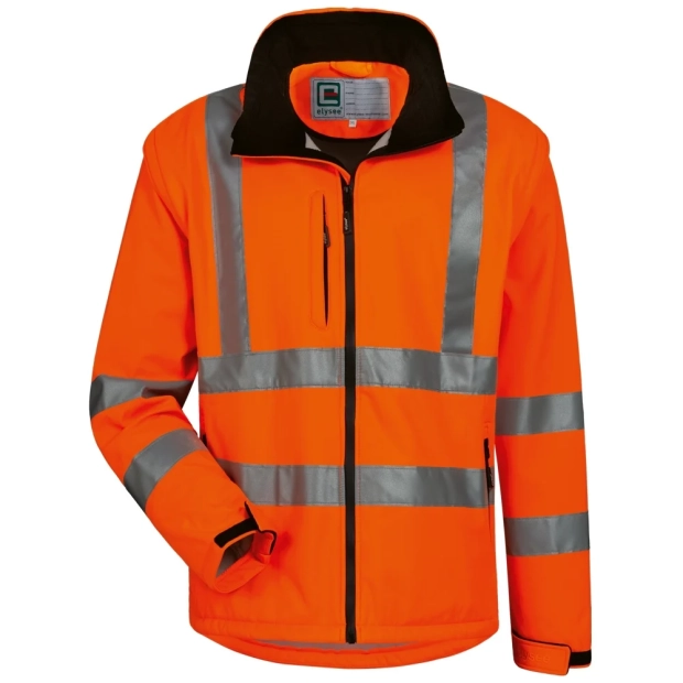 Reflexní softshellová bunda Elysee , oranžová, velikost 3XL