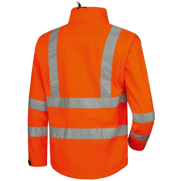 Reflexní softshellová bunda Elysee , oranžová, velikost 3XL