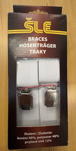ELASTA VESTIL šle barevné 3,5cm 